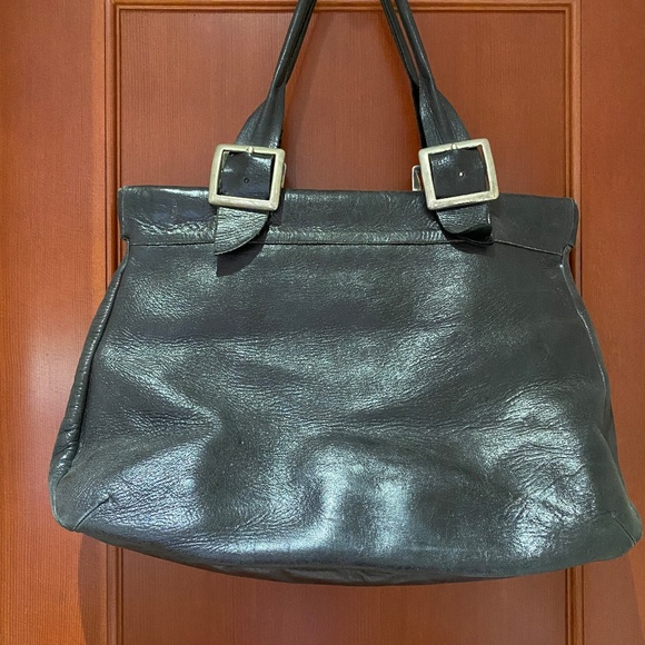 Black Leather Colleen Cordero "Doctor" Bag - Picture 4 of 4